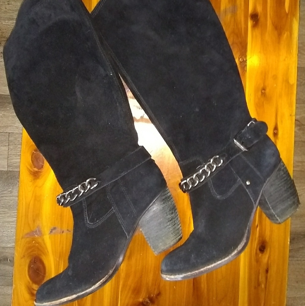 BCBGeneration leather suede heel high boots